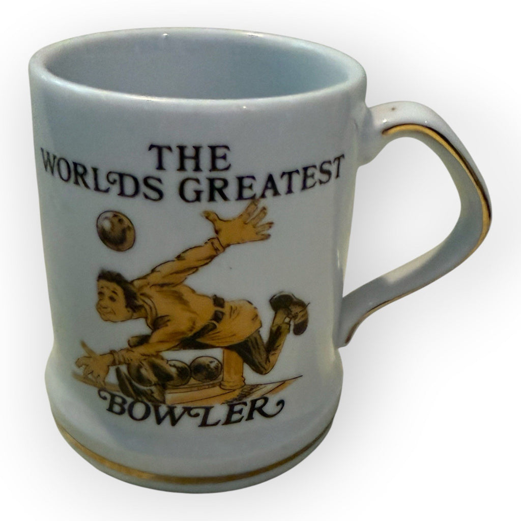 Vintage "The Worlds Greatest Bowler", Coffee Mug