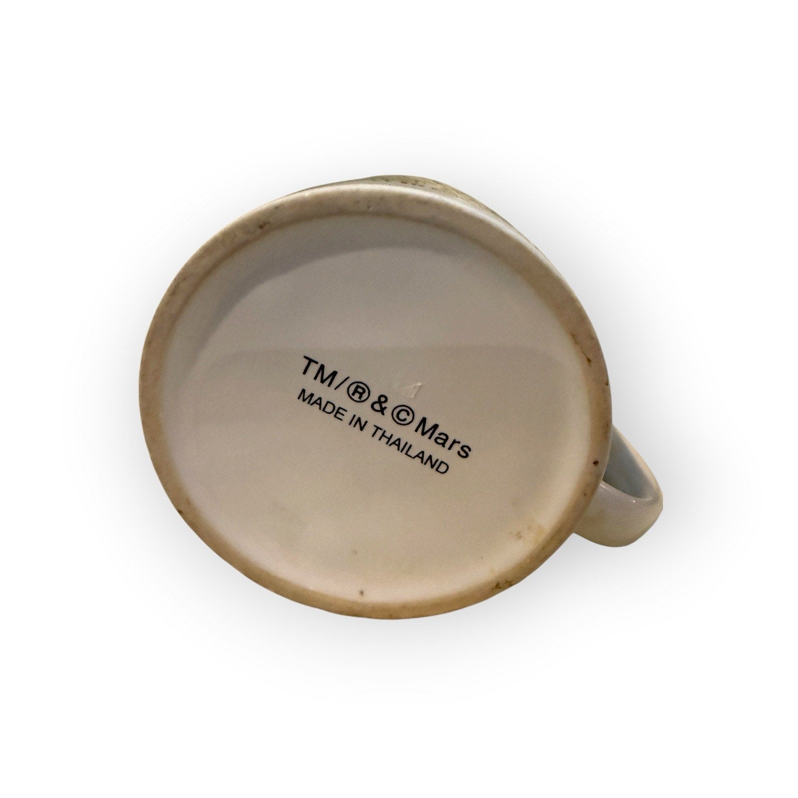 Laughing it up in Las Vegas M&M coffee cup
