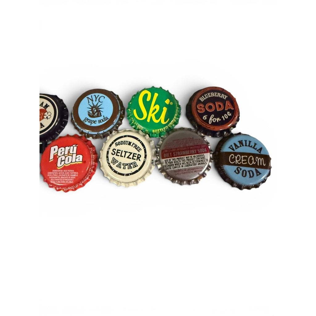 Vintage Soda Bottle Caps Collection