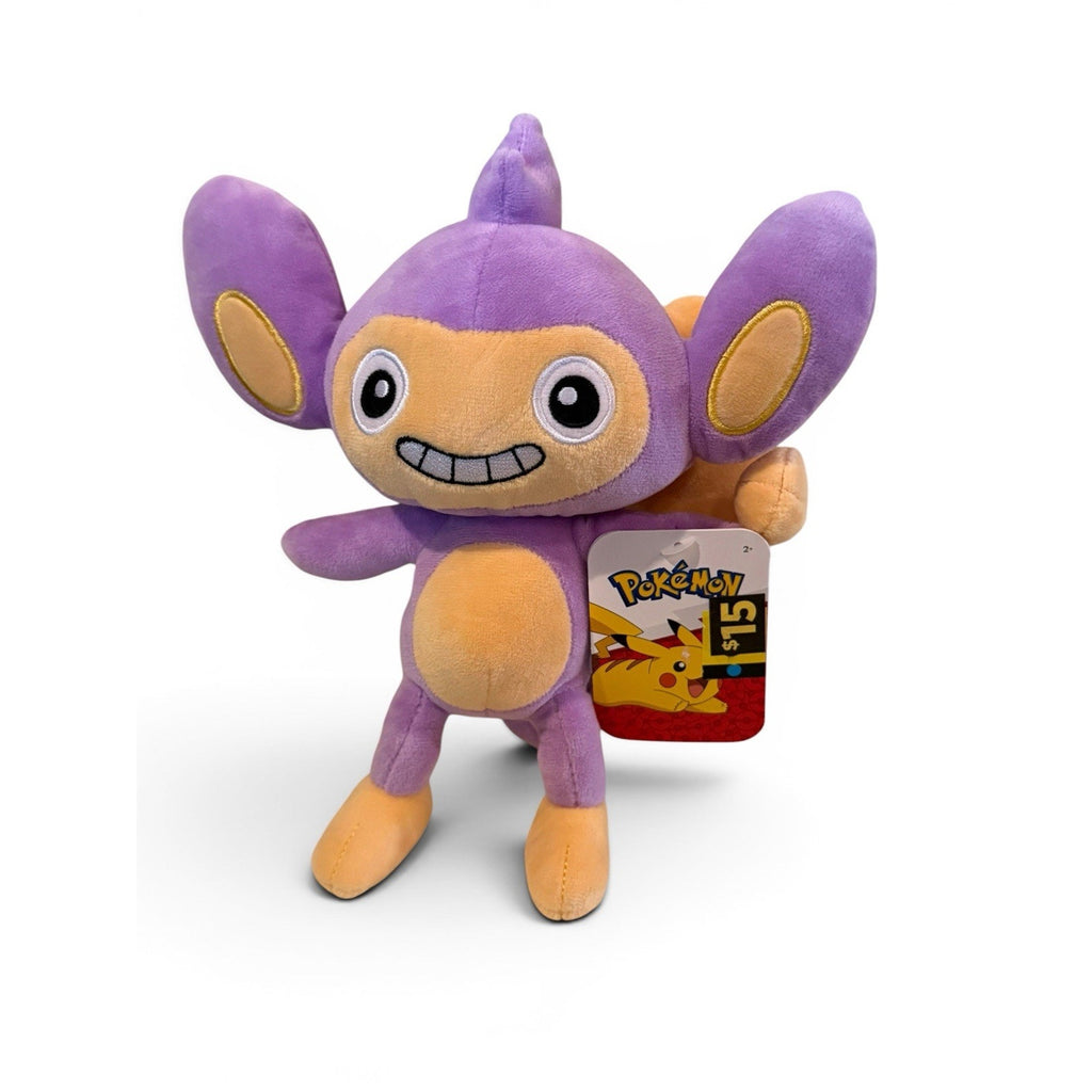 Pokémon Aipom Purple Plush 8” Jazwares 2025 New With Tag NWT Monkey Pokemon