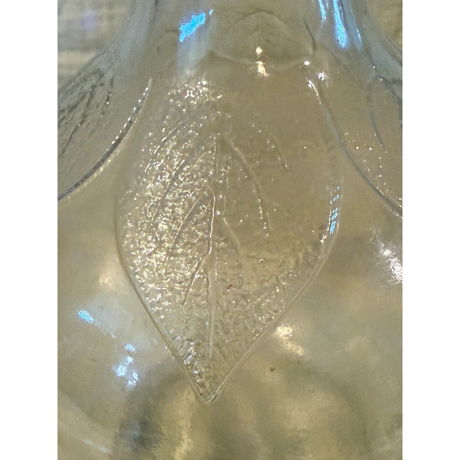Vtg Martinelli`s Apple Juice 1/2 Gallon Glass Jug Embossed Leaves Cider Bottle