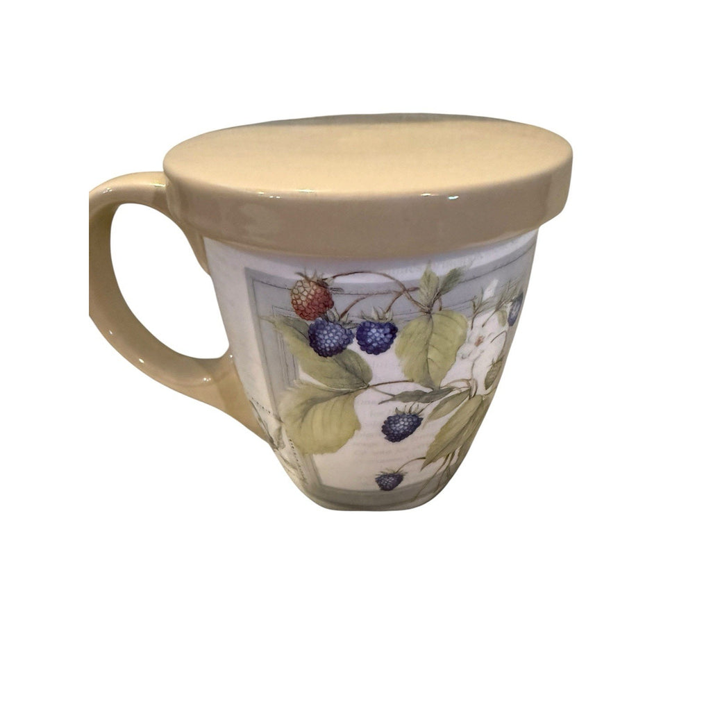 LANG COMPANIES TEA MUG SET BY SUSAN WINGET 2012 "BLACKBERRIES"