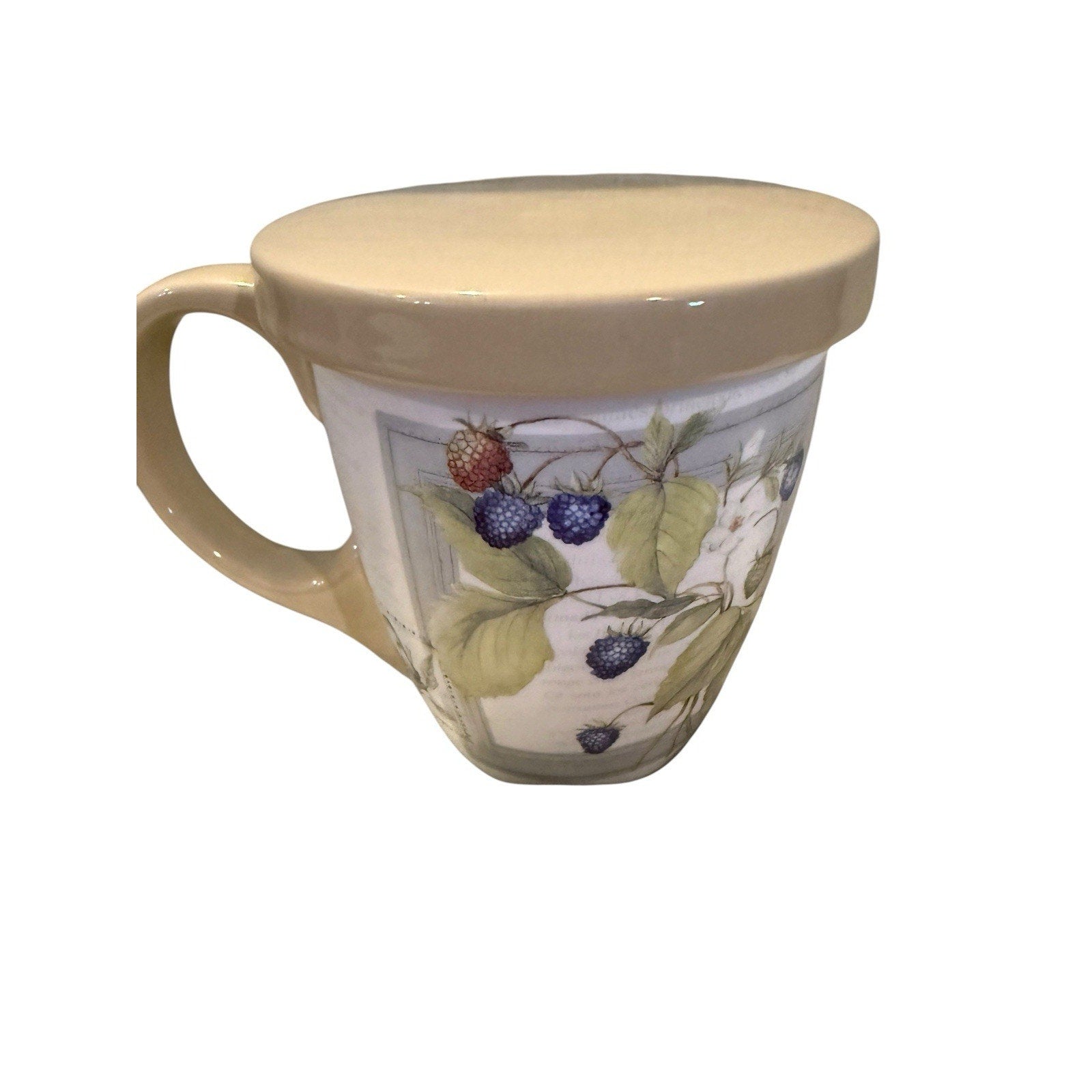 LANG COMPANIES TEA MUG SET BY SUSAN WINGET 2012 "BLACKBERRIES"