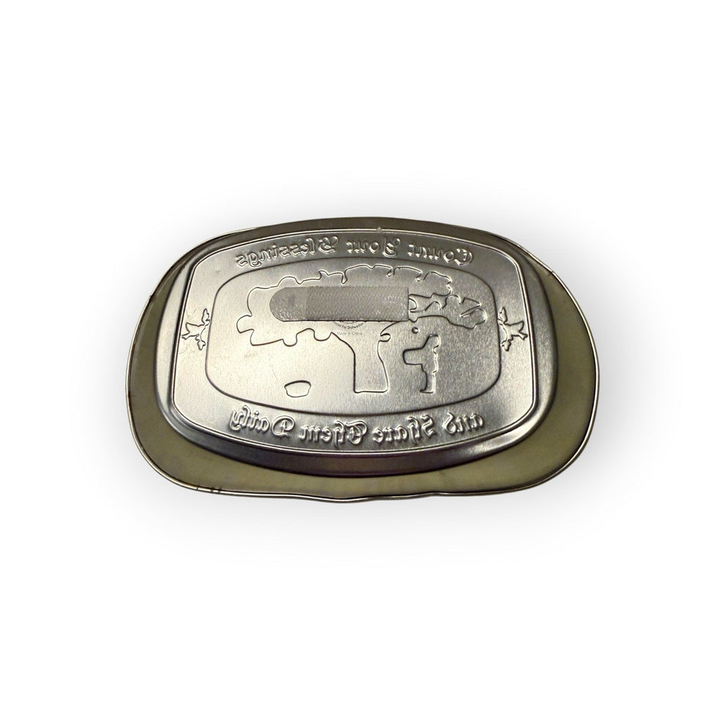 Lightweight Metal Plate Serving Dish "Count Your Blessings And Share Them Daily"