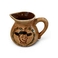 Charming Pennsbury Pottery Amish Face & Heart Design Creamer 4"