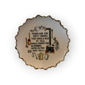 VTG Finest Nevco Porcelain Decorative Plate Wall Hanging Gold Trim Kitchen Scene