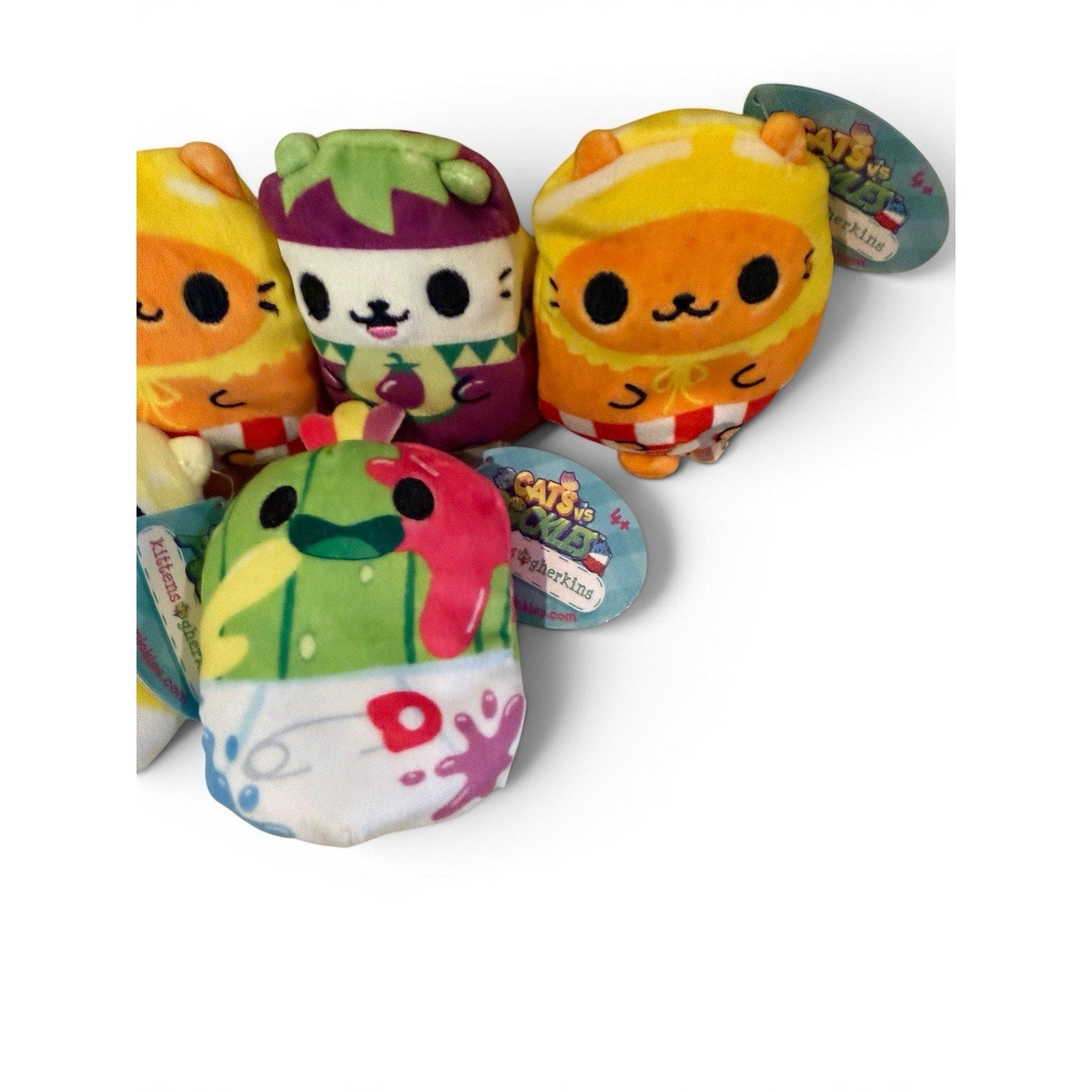 Cats vs. Pickles Lot of 6 Assorted Beanie Bean Bag Plush