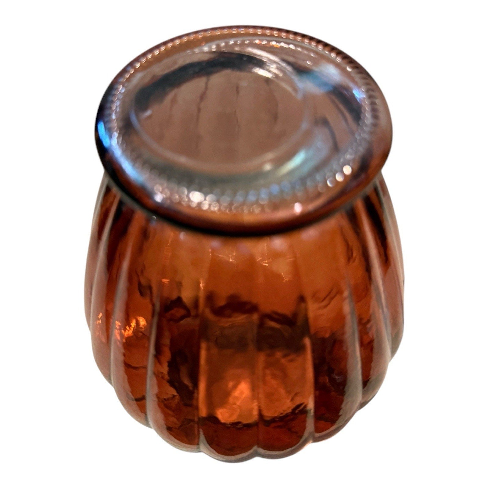 Amber Glass Flower Vase for Fresh or Artificial Flowers Home Decor Centerpiece 8