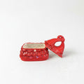 Red Ceramic Box - Handmade Pottery Box | Decorative Ceramic Container Purse