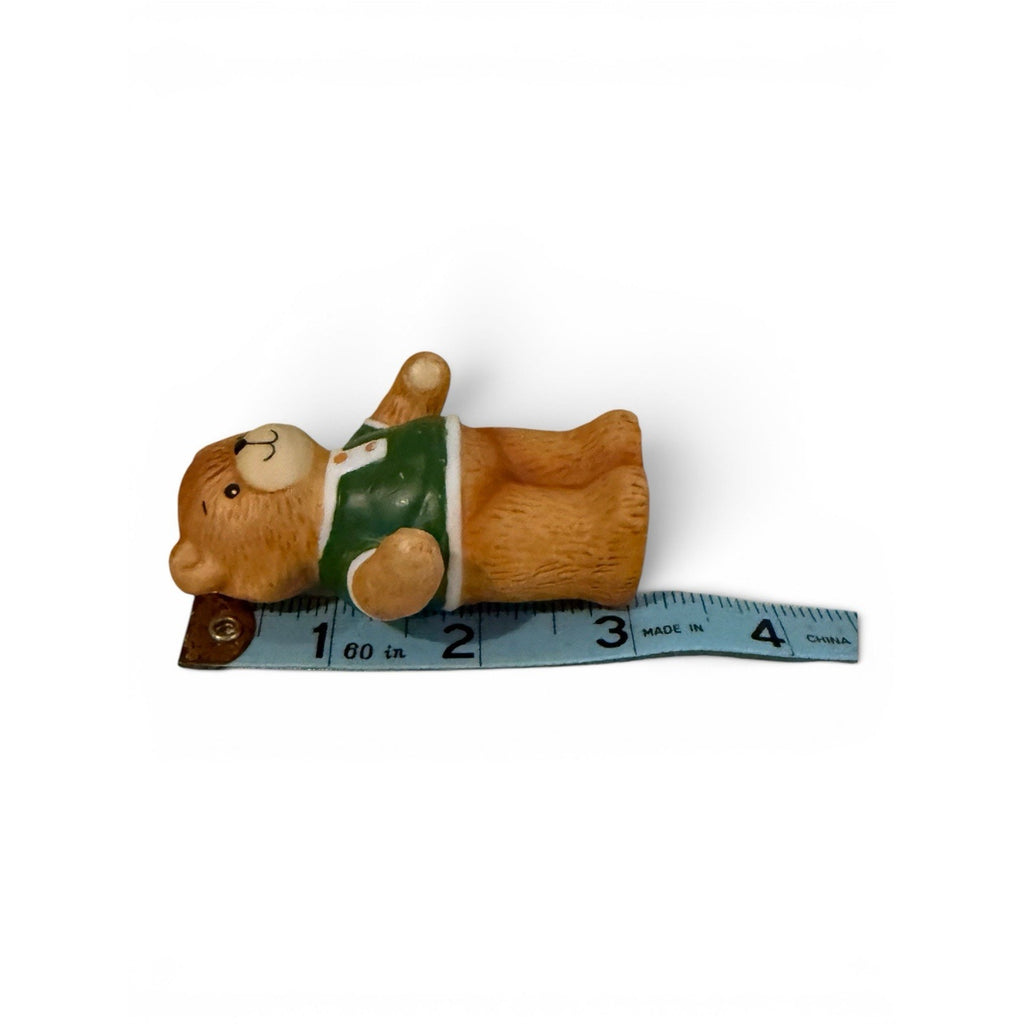 Vintage Collectible Lucy & Me Green Shirt Bear Lucy Rigg ENESCO 1980