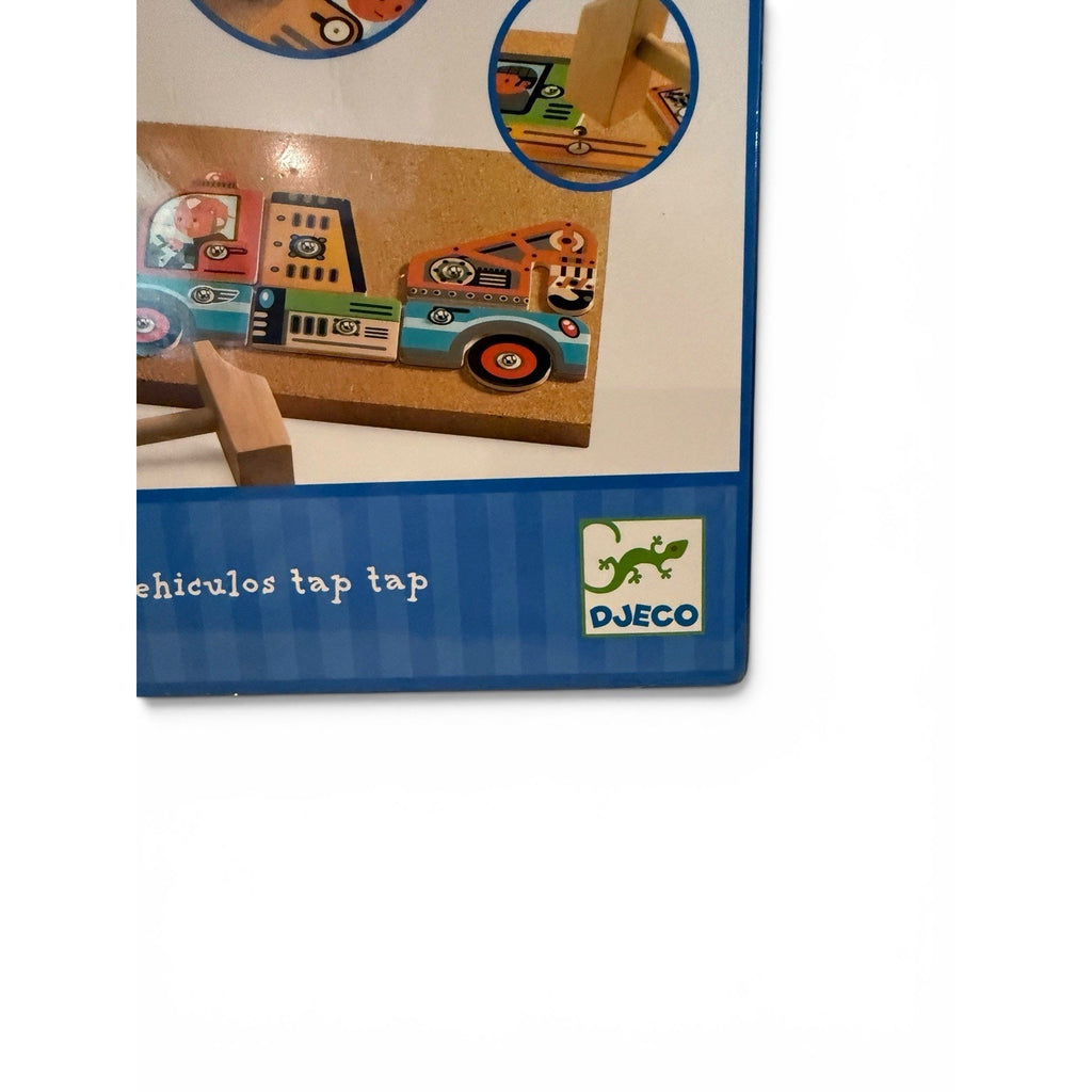 Wooden Figure Making Kit Djeco Vehicles Dj06641, Blue/Brown, 0.82 G