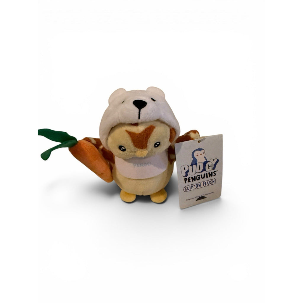 NEW, PUDGY PENGUINS CLIP-ON 4.5" PLUSH WITH CODE TO REVEAL YOUR FOREVER PUDGY