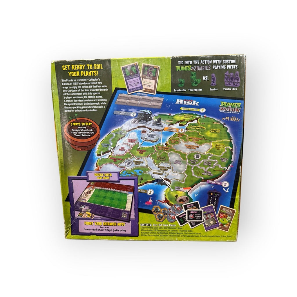 Risk Plants VS Zombies Collector's Ed 2013 Board Game Popcap Missing 1 Zombie