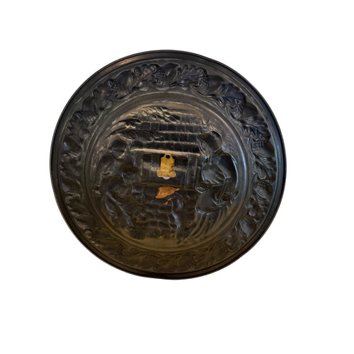 Coppercraft Guild USA Large 13"Copper Wall Plate Hanging Décor Blacksmith design
