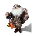 Vintage German-Styled Santa Claus Figurine with Fur Coat