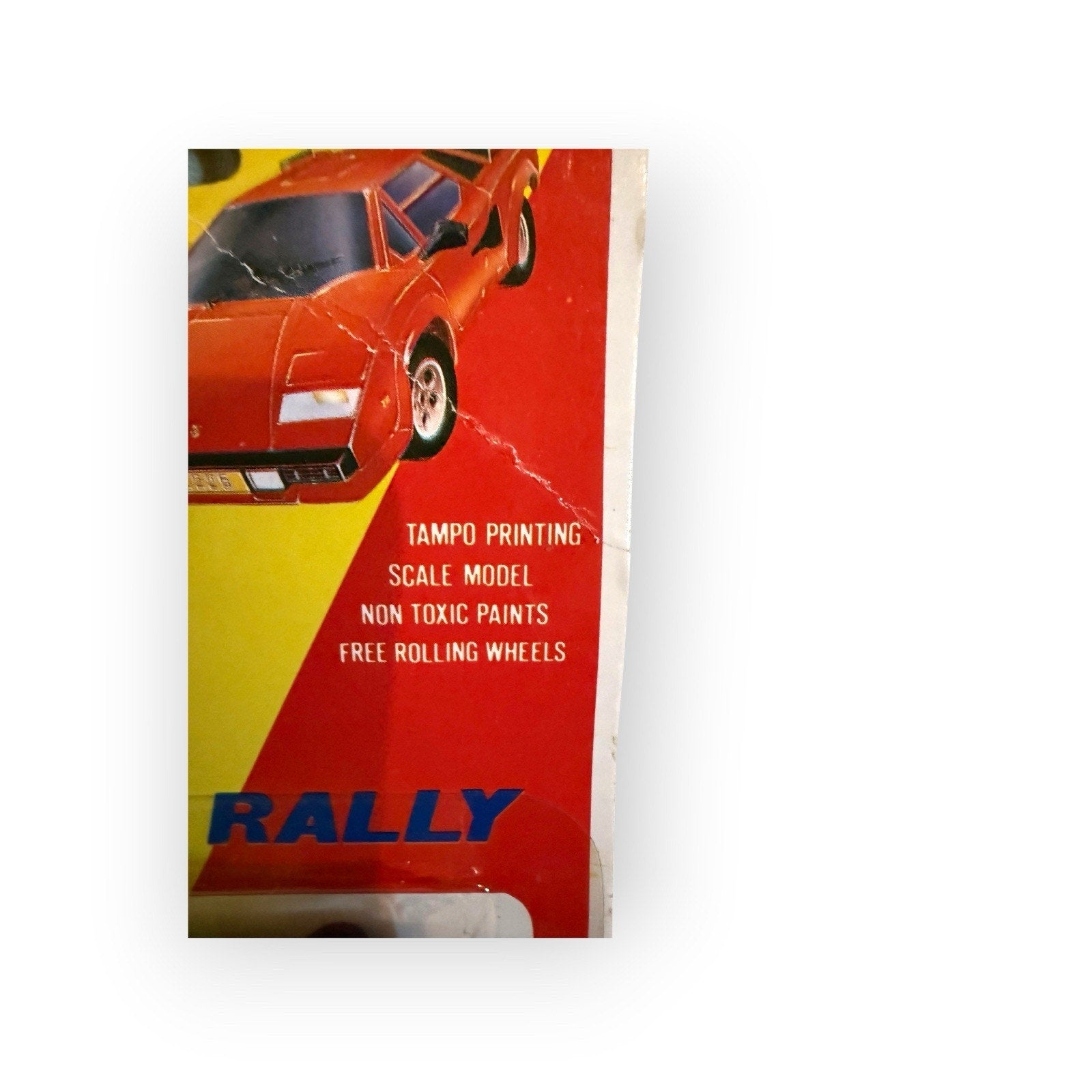 Vintage Diecast Sport Rally Cars Rare Lamborghini Rack Toy Sealed Tampo