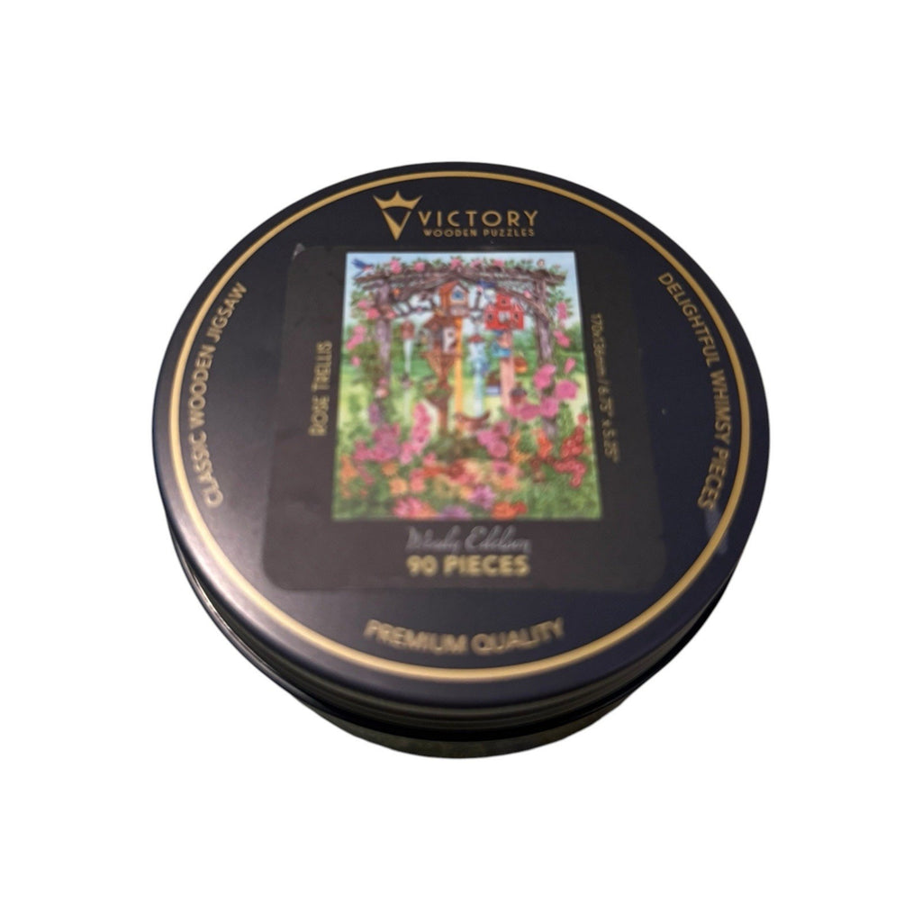 Victory Puzzle Rose Trellis 86 Pieces Jigsaw Wooden Pieces