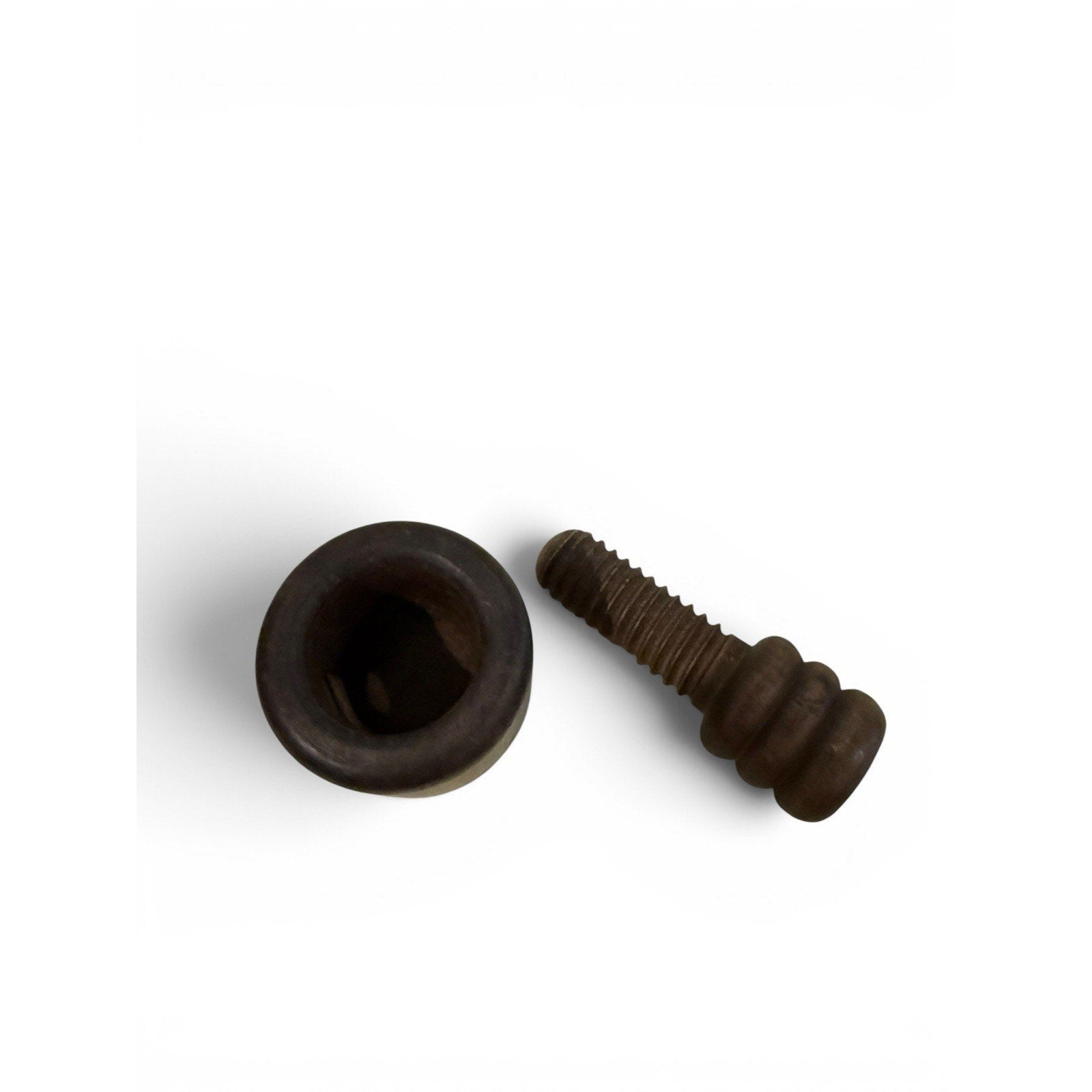 Vintage MCM Solid Wood Hand Screw Type Nutcracker Italy Primitive Italian