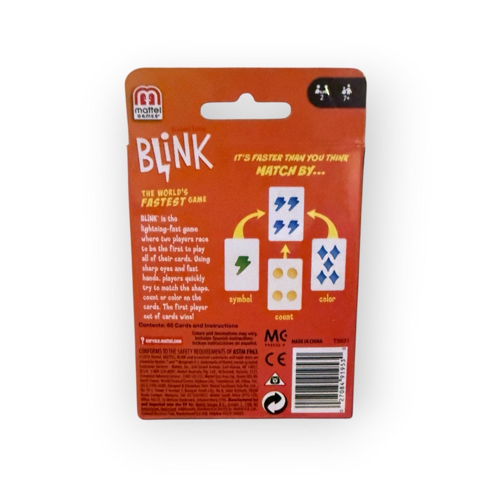 Mattel Blink Card Game The World’s Fastest Game! Blink GAME. Open Box.