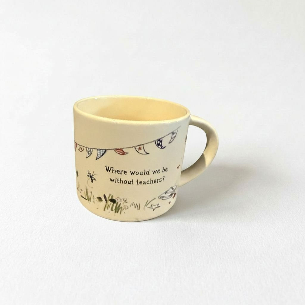 Teacher Appreciation Mug - Durable Ceramic Stoneware Drinkware 16 Ounce Coffee Cup