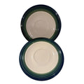 Pfaltzgraff OCEAN BREEZE: Set of 2 Saucers SUPERB Condition! Blue, Green, Teal