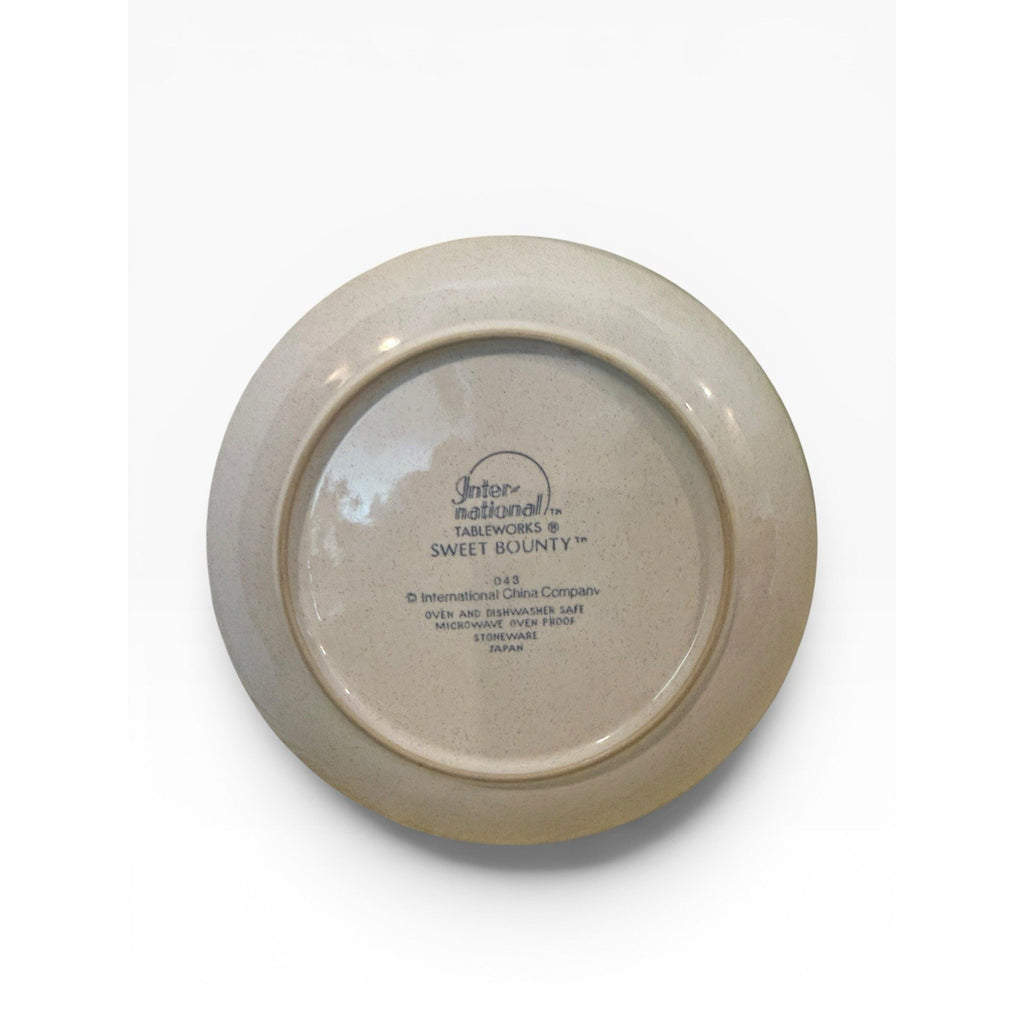 International Tableworks Sweet Bounty 4 Dessert/Salad Plate 7.5" Ironstone.