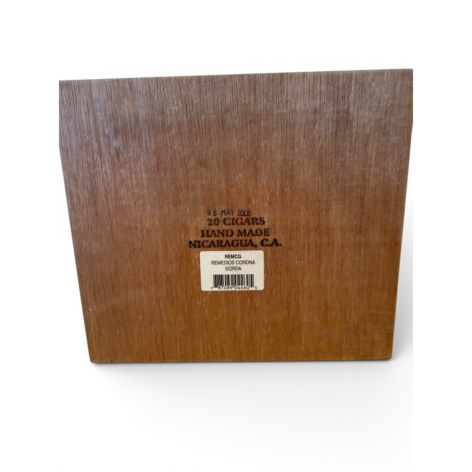 VTG Remedios Flor Fina Wood Cigar Box EMPTY