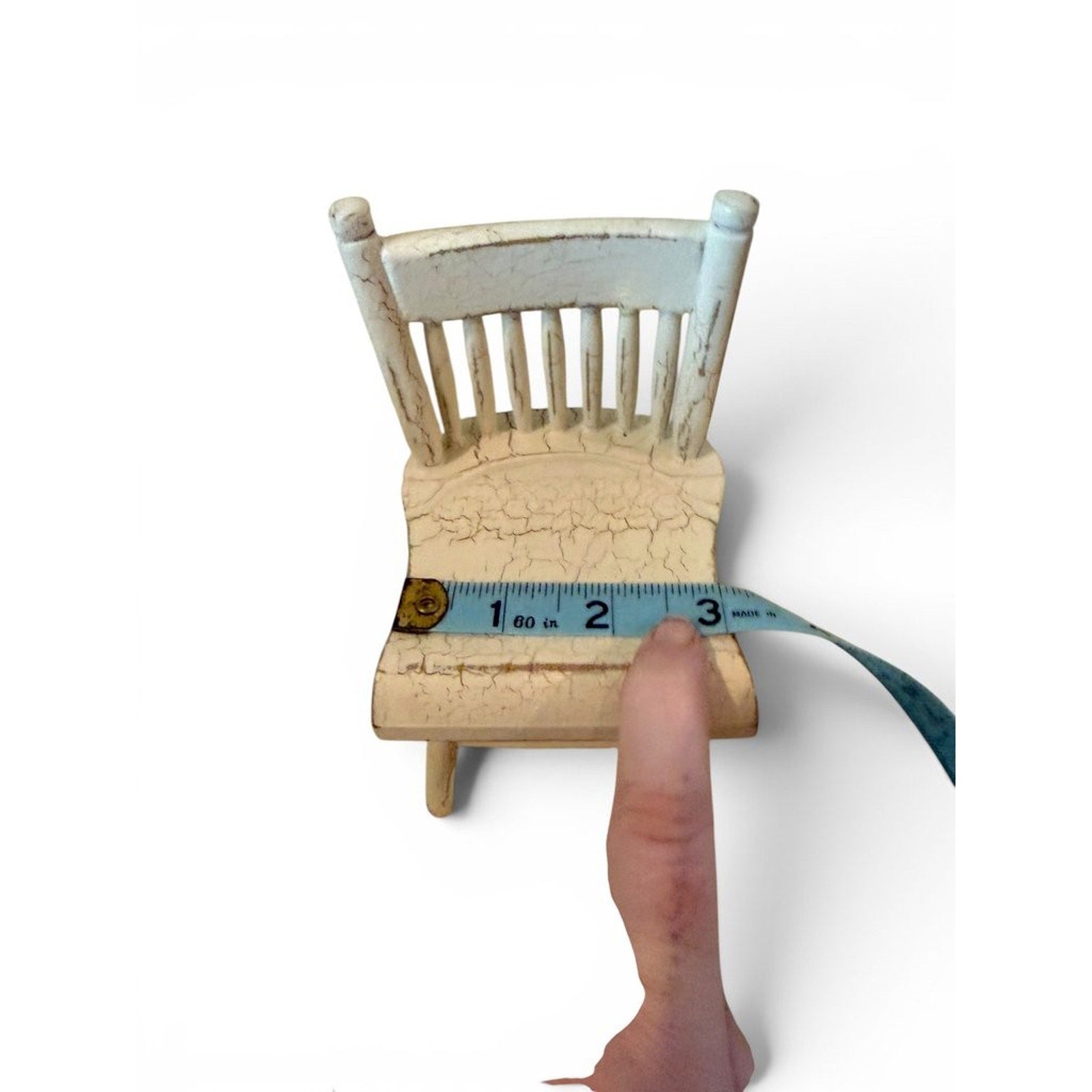 Vintage Miniature Wooden Chairs with Distressed Finish