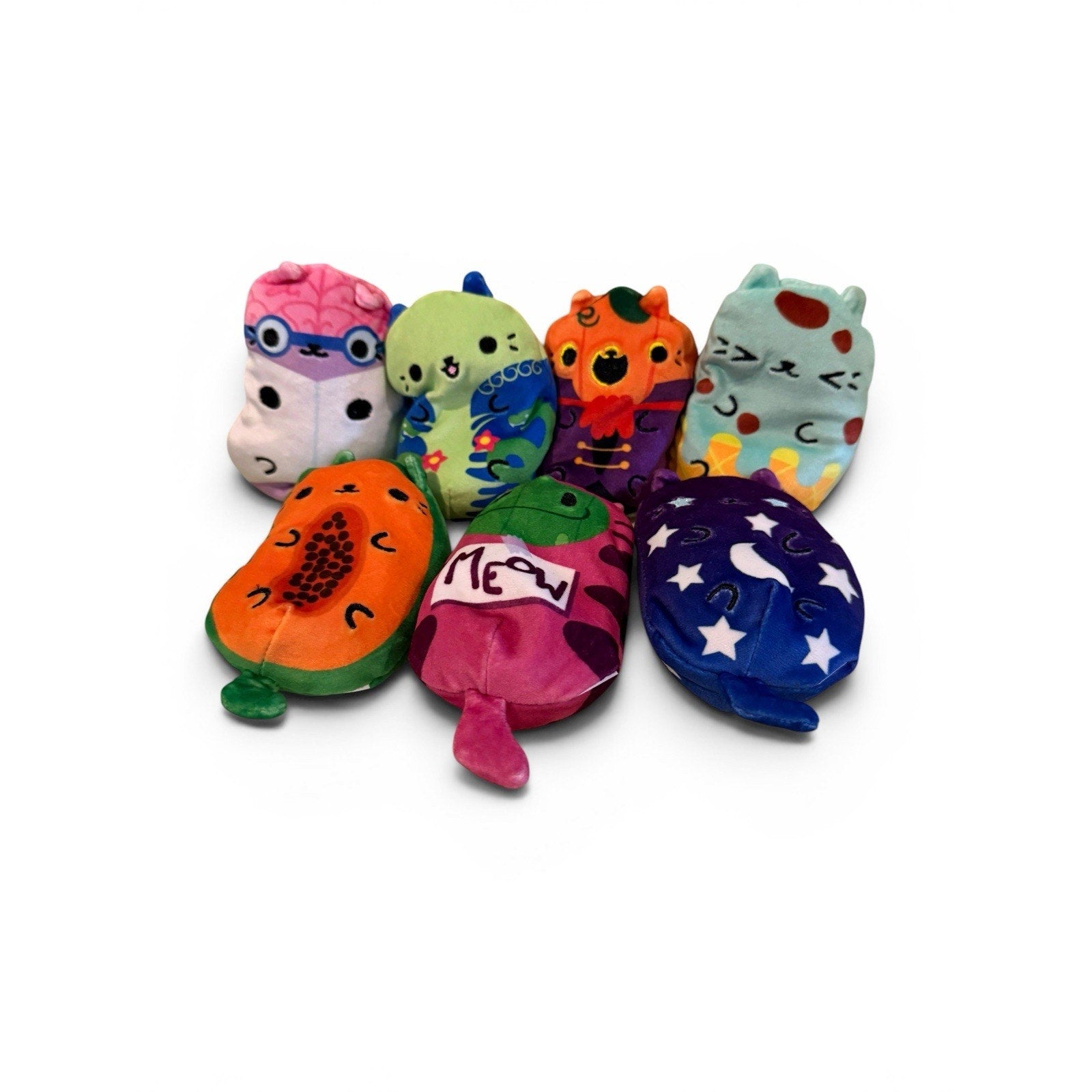 Cats vs. Pickles Lot of 7 Assorted Beanie Bean Bag Plush