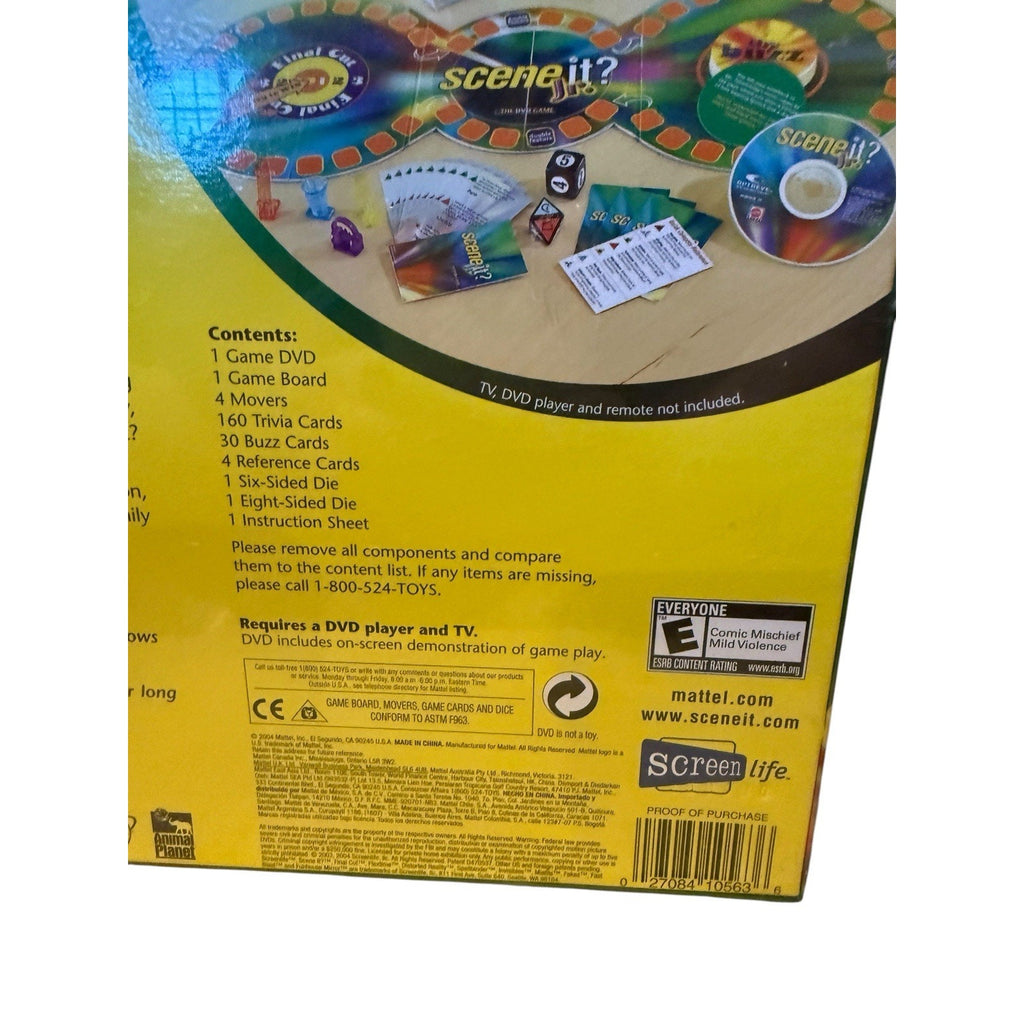 Scene it? Jr. DVD Trivia Game About Stuff Kids Like w/ Real Music & Movie Clips