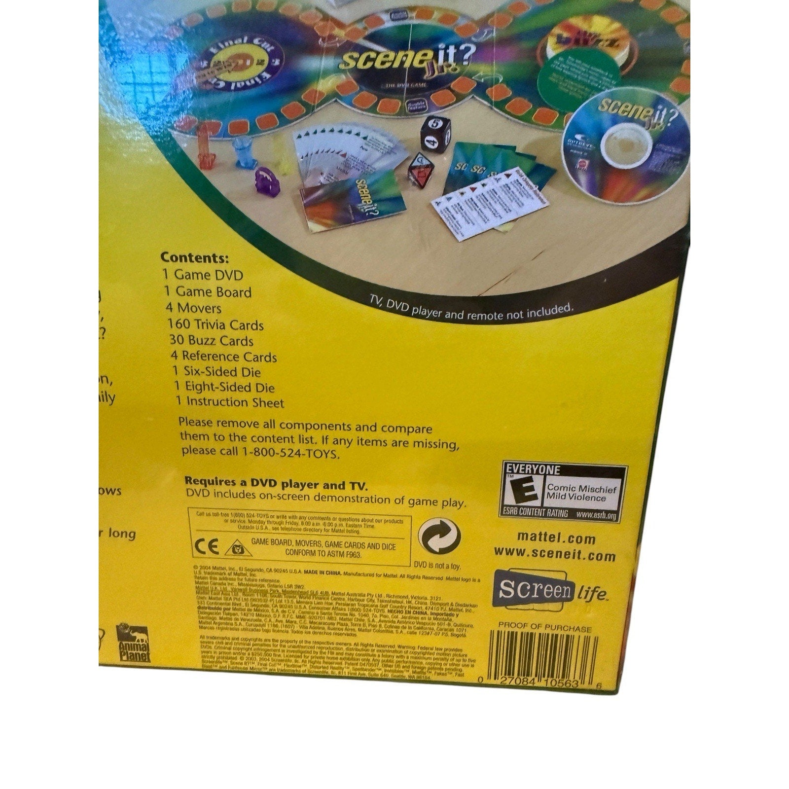 Scene it? Jr. DVD Trivia Game About Stuff Kids Like w/ Real Music & Movie Clips