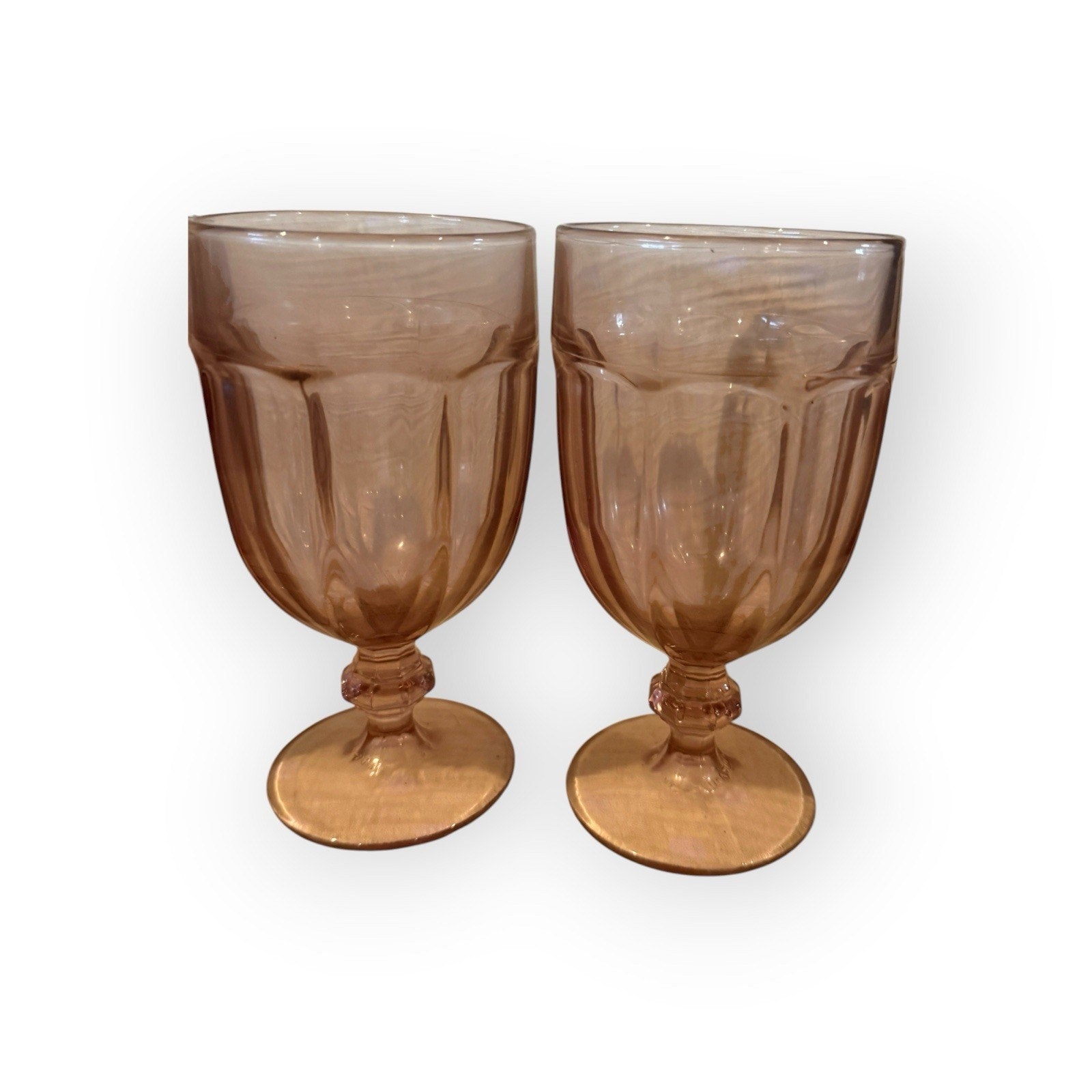 Libbey Set Of 4 Duratuff Gibraltar Pink Iced Tea Glasses Plum Pink Glasses