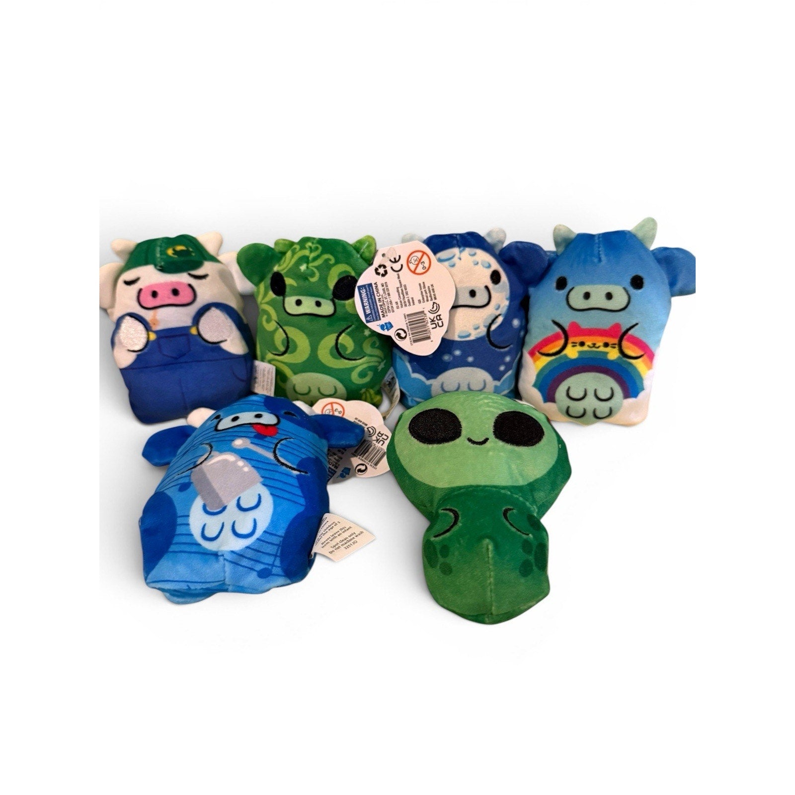 Cows Vs Aliens Bean Plush Lot Of 8