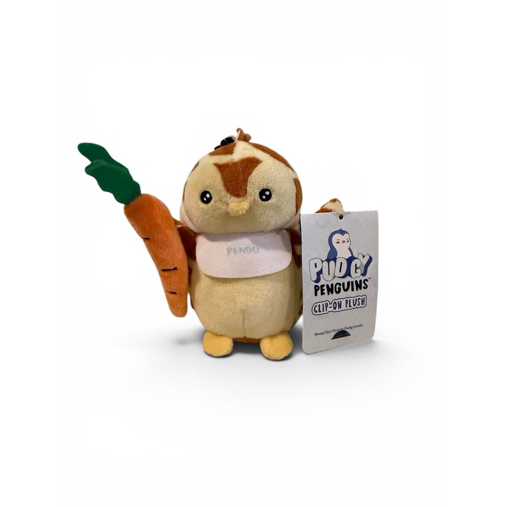 NEW, PUDGY PENGUINS CLIP-ON 4.5" PLUSH WITH CODE TO REVEAL YOUR FOREVER PUDGY