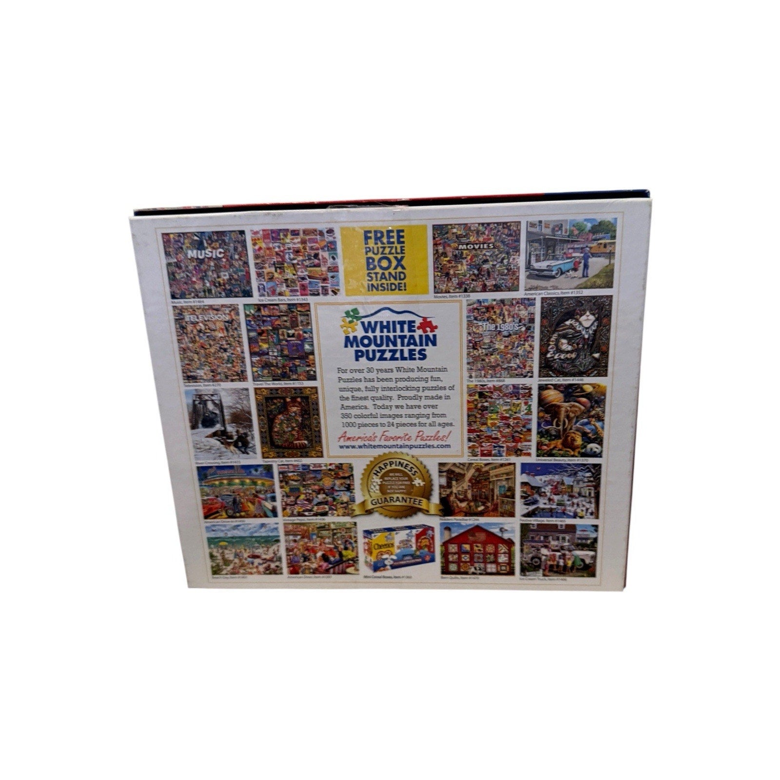White Mountain 1000 Piece Jigsaw Puzzle The 1990's 24x30 in