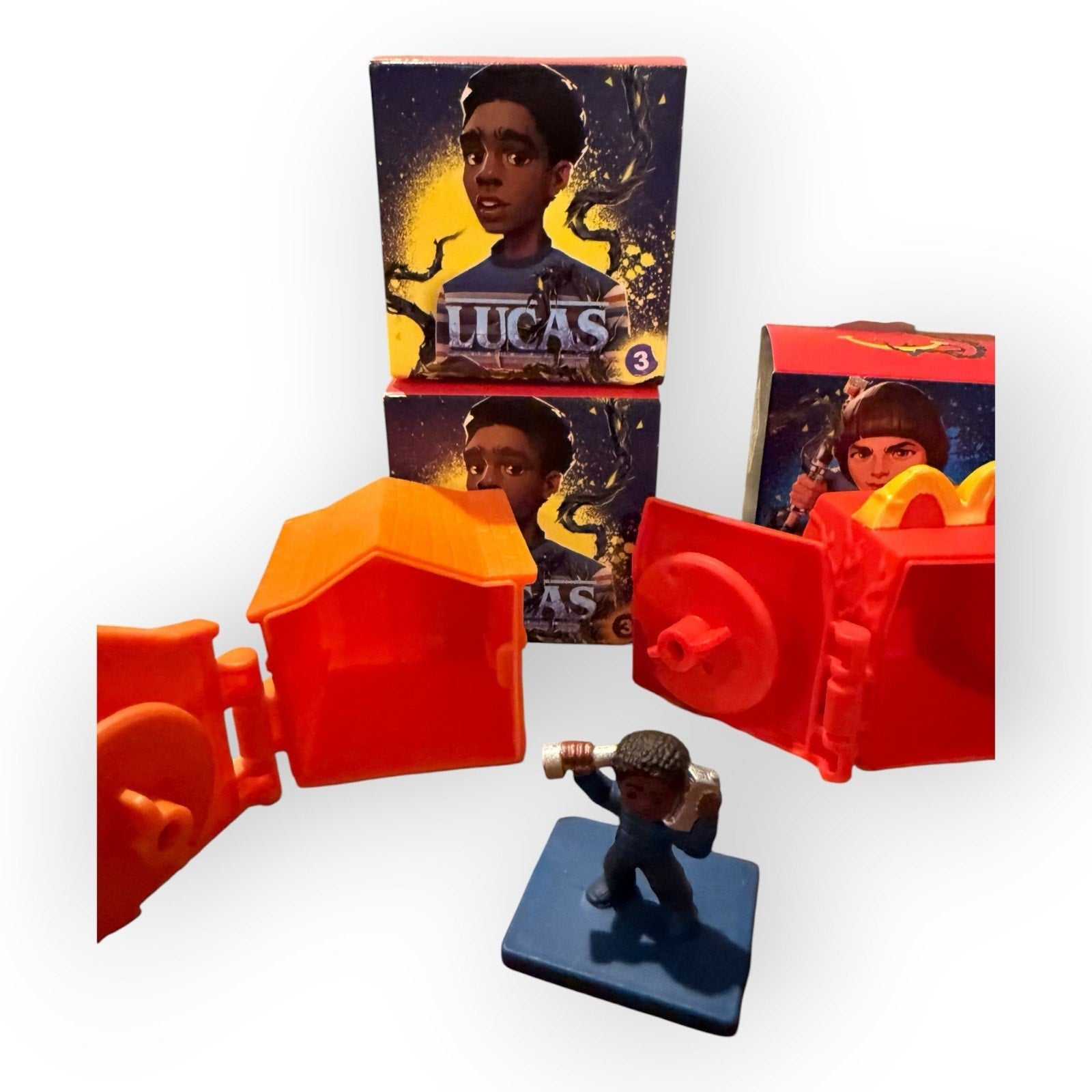 McDonald's Netflix Stranger Things Tales from '85 Happy Meal Box lot of 4