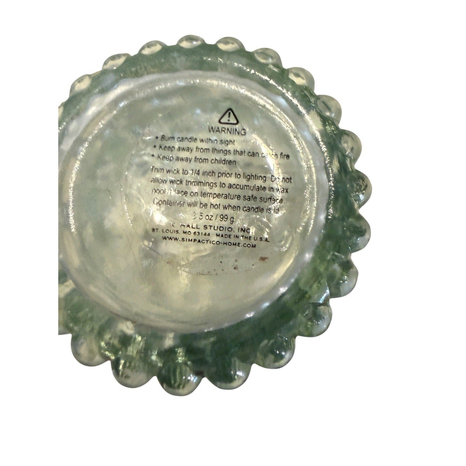 Simpatico Home Hobnail Votive Glass
