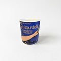 Blue Ceramic Mug – Durable Stoneware Coffee Cup With Girardelli Chocolate Print