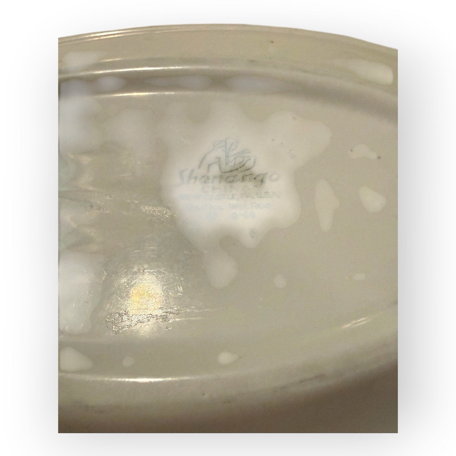 Vintage Shenango Red Laurel Leaf Serving Platter