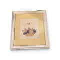 Set Of 2 Framed Pressed Dried Flowers in Basket Art Wildflower 10.5 x 11 SIGNED