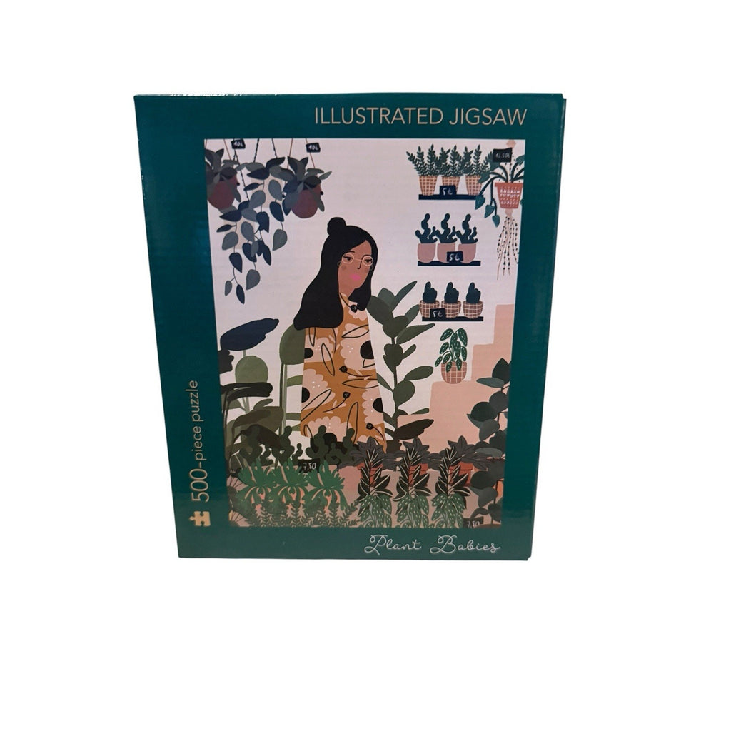 Elevate Plant Babies 500 Piece Botanical Illustrated 24” x 18” Jigsaw Puzzle
