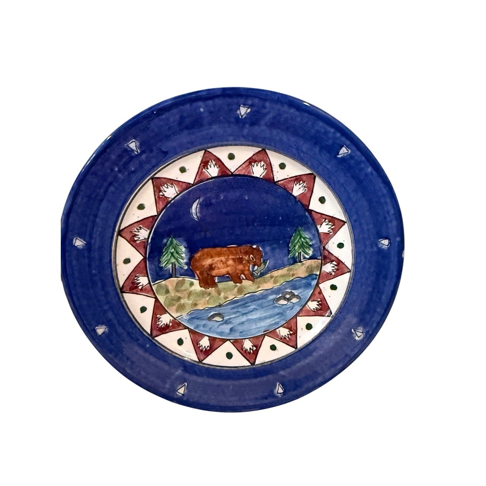 Mesa International Handcrafted in Peru Set of 2 Stoneware Salad Plates 8.5 in