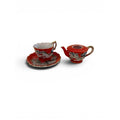 Small Teapot Teacup Cup Saucer Demitasse Coffee Japan Inoclay Dragon8576