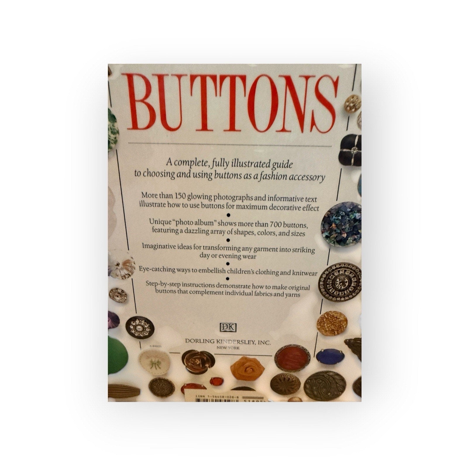 The Book Of Buttons by Joyce Whittemore Hardback Book