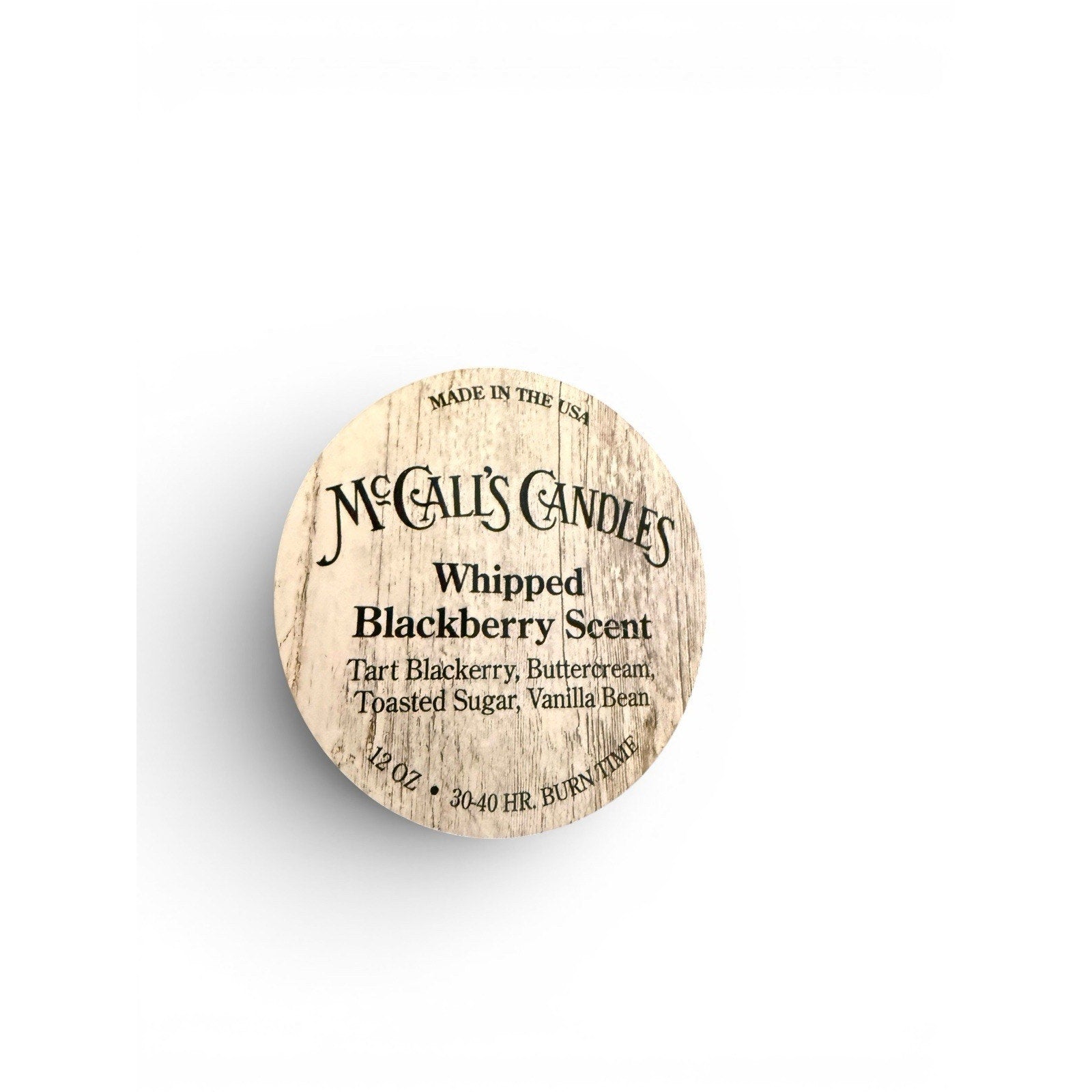 McCall’s Cow Print Wooden Bread Bowl Candle, Country Store Scent, Farmhouse