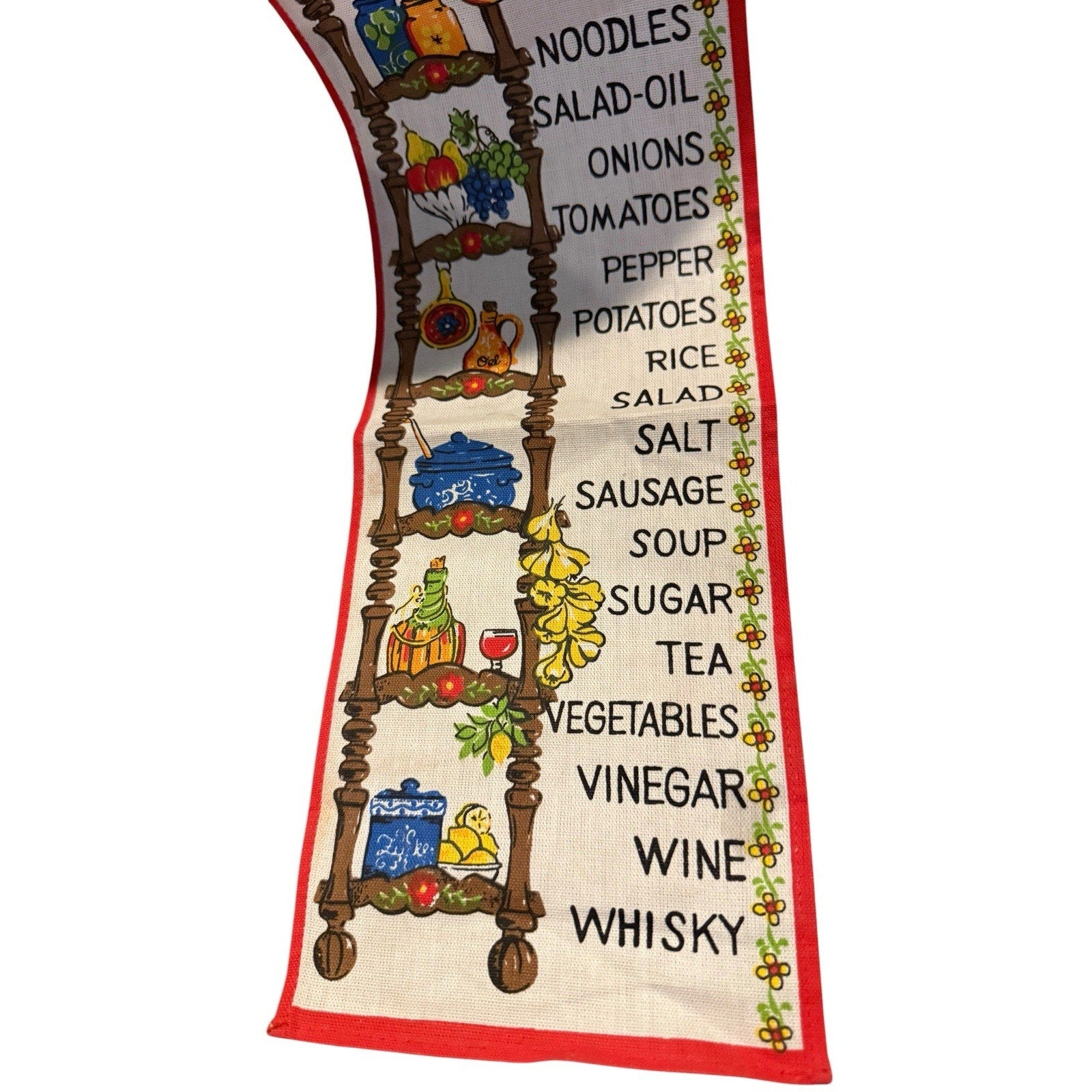 Vintage Shopping Reminder Cloth Grocery List