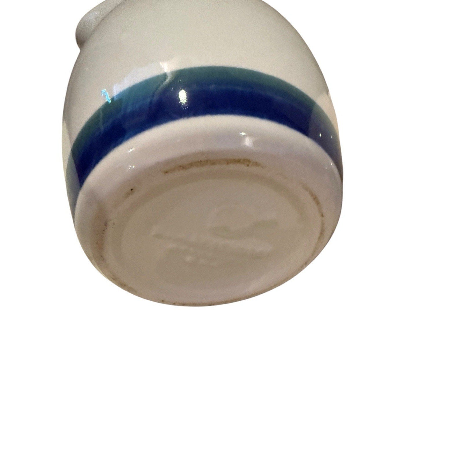Pfaltzgraff NORTHWINDS Replacement Gravy Sauce Boat VTG Blue Green Bands USA