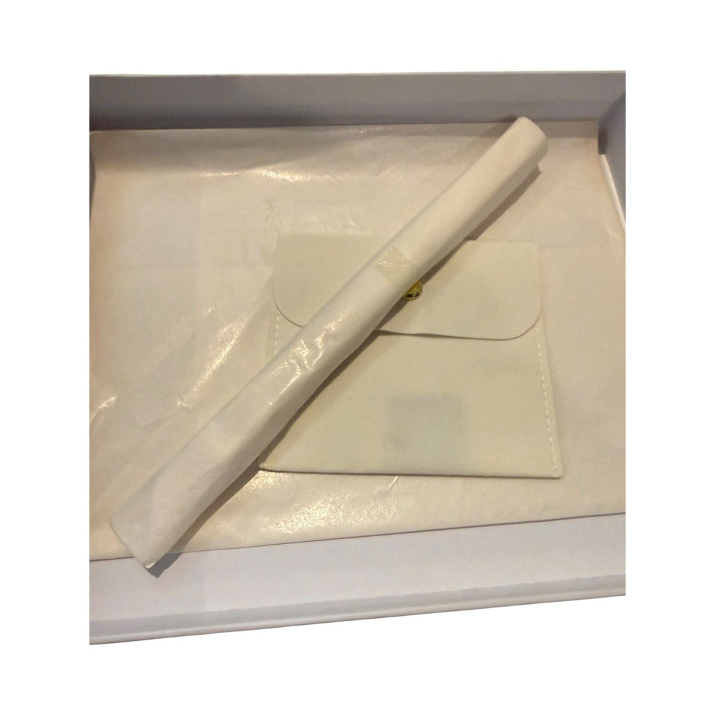PANDORA Clutch Wristlet Purse Small White Ivory Patent NIB W/ Strap