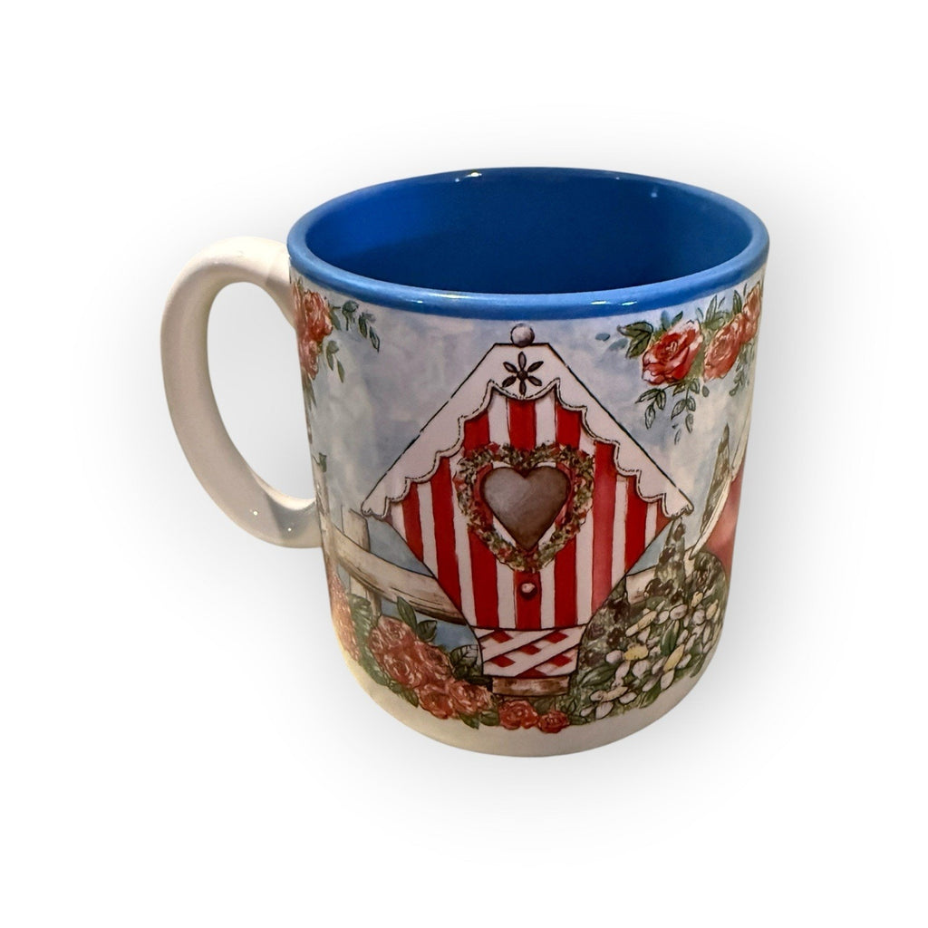 VINTAGE 1995 VALENTINE BE MINE FLOWERS INC NEW LOOKS 12 OUNCE COFFEE CUP MUG