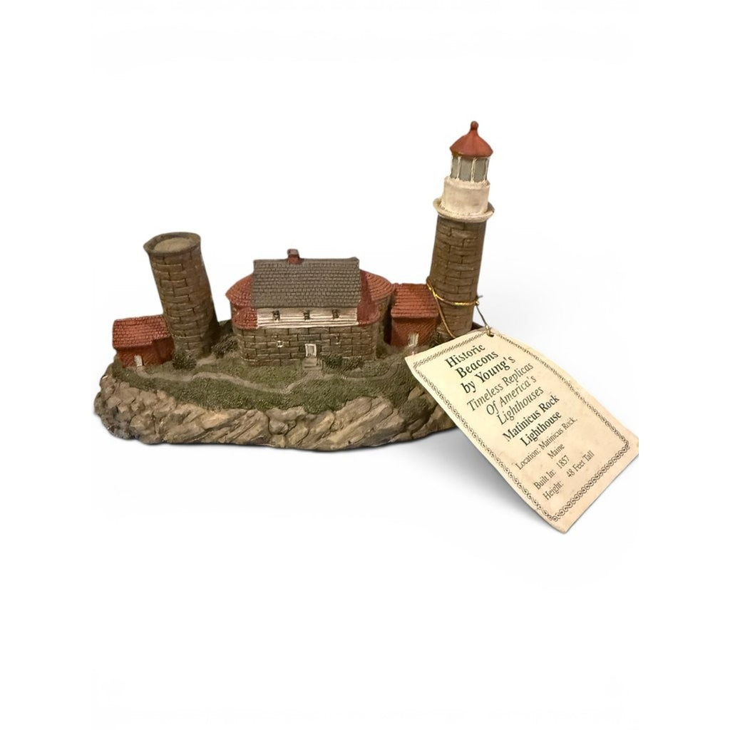 Young's Inc. American Heritage Matinicus Rock Lighthouse Replica